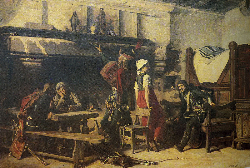 The Pacification of La Vendee by the 9th Regiments of Hussards, 1795 (Charles-Alexandre Coessin de la Fosse) (1829-1910) Musée international des hussards